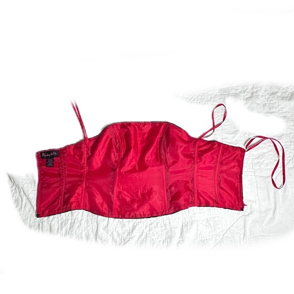 Pinky and me corset zipper red and black lace - Picture 7 of 7